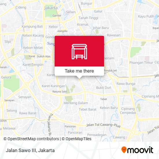 Jalan Sawo III map