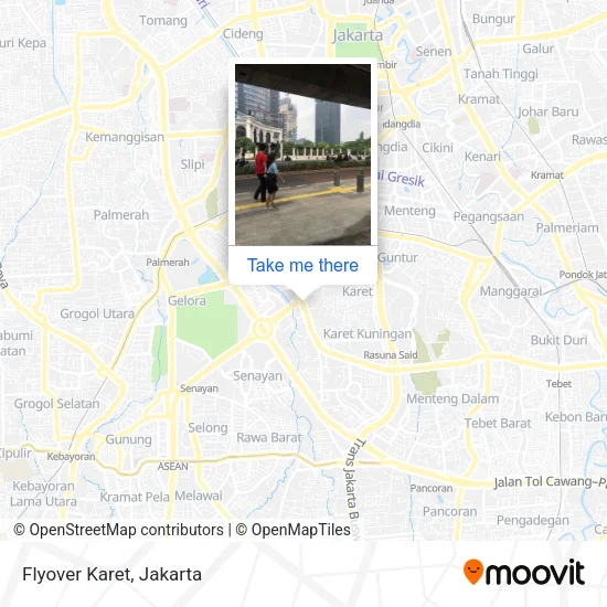 Flyover Karet map