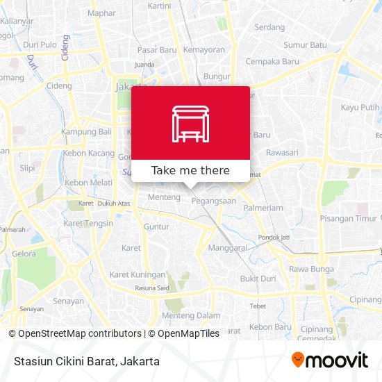 Stasiun Cikini Barat map