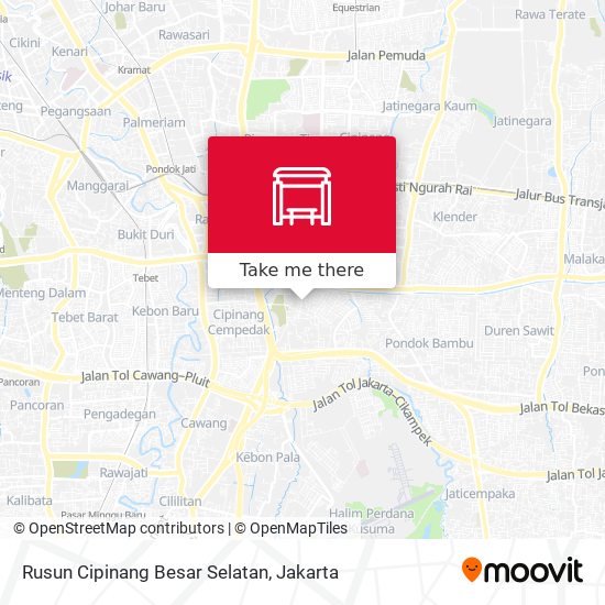 Rusun Cipinang Besar Selatan map