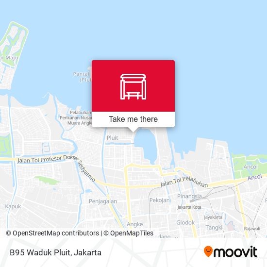 B95 Waduk Pluit map