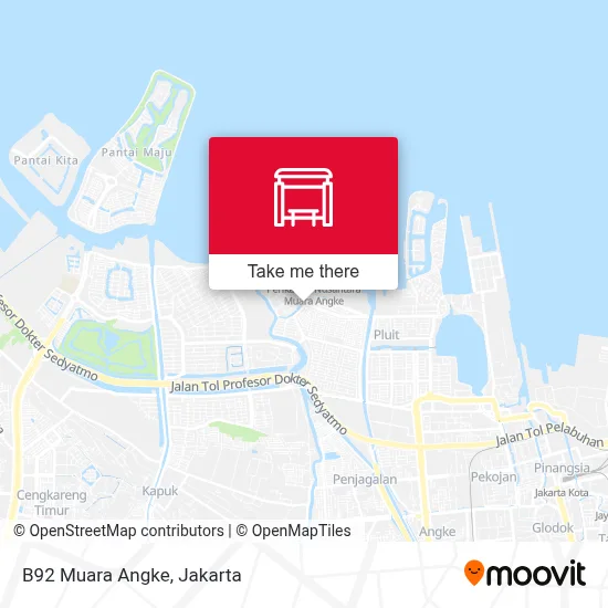 B92 Muara Angke map