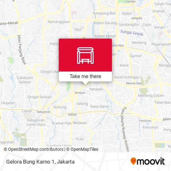 Gelora Bung Karno 1 map