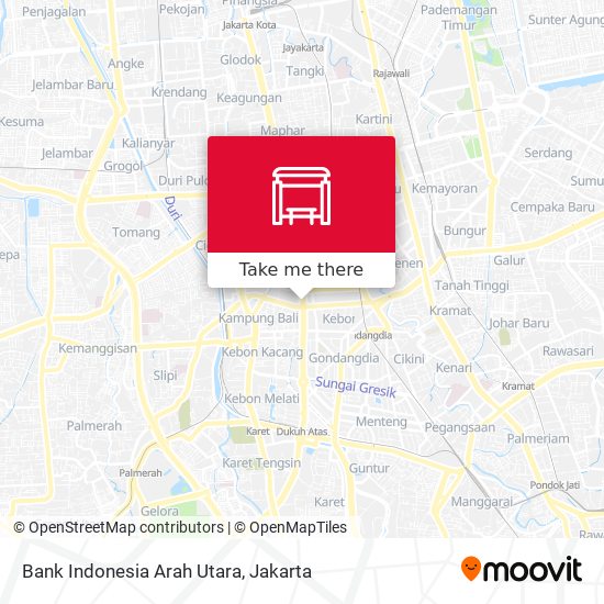 Bank Indonesia Arah Utara map