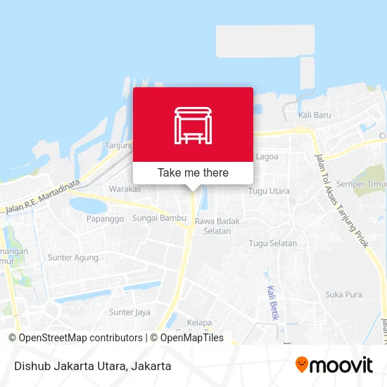 Dishub Jakarta Utara map