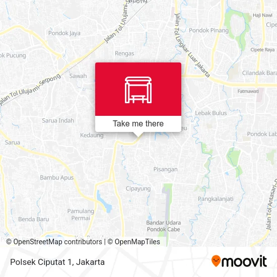 Polsek Ciputat 1 map