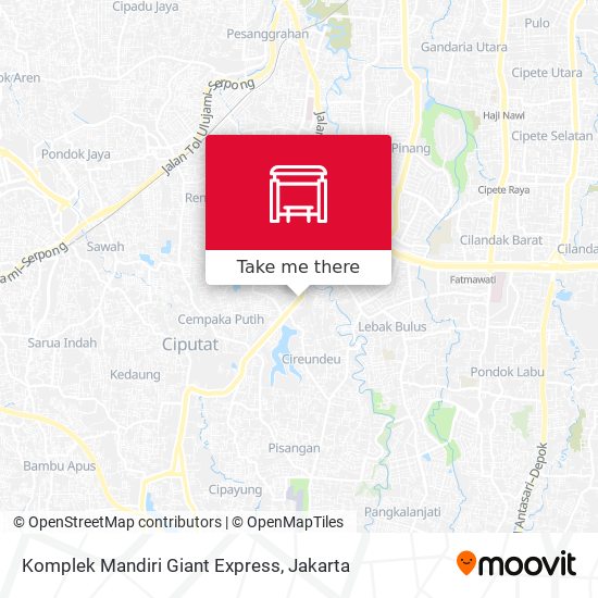 Komplek Mandiri Giant Express map