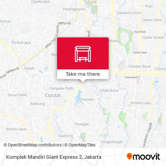 Komplek Mandiri Giant Express 2 map