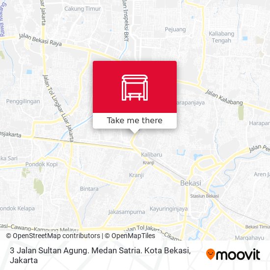 3 Jalan Sultan Agung. Medan Satria. Kota Bekasi map