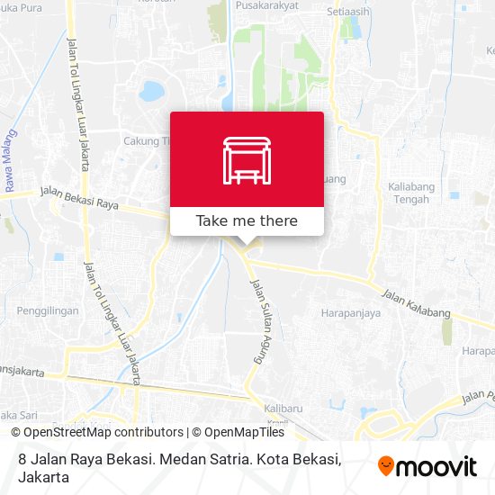 8 Jalan Raya Bekasi. Medan Satria. Kota Bekasi map