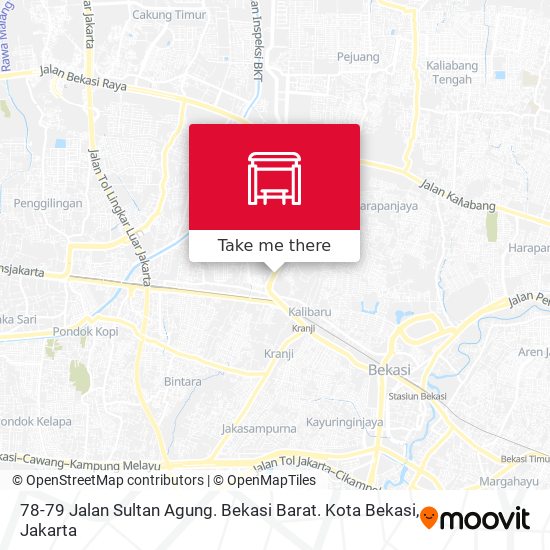 78-79 Jalan Sultan Agung. Bekasi Barat. Kota Bekasi map