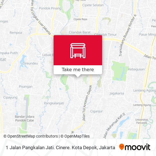 1 Jalan Pangkalan Jati. Cinere. Kota Depok map