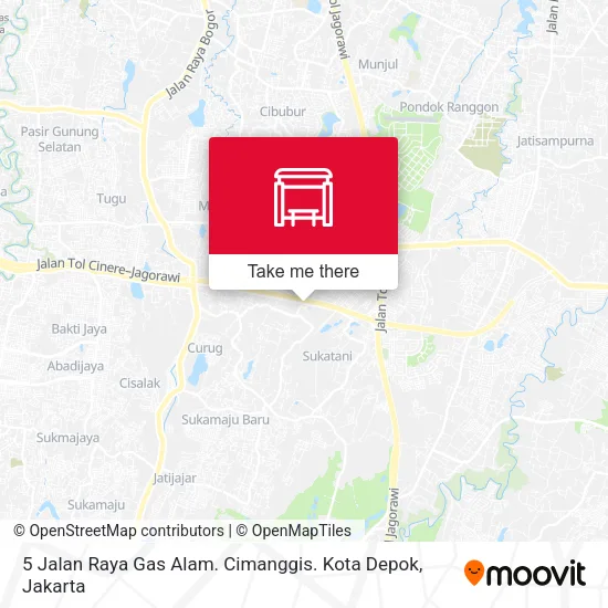 5 Jalan Raya Gas Alam. Cimanggis. Kota Depok map