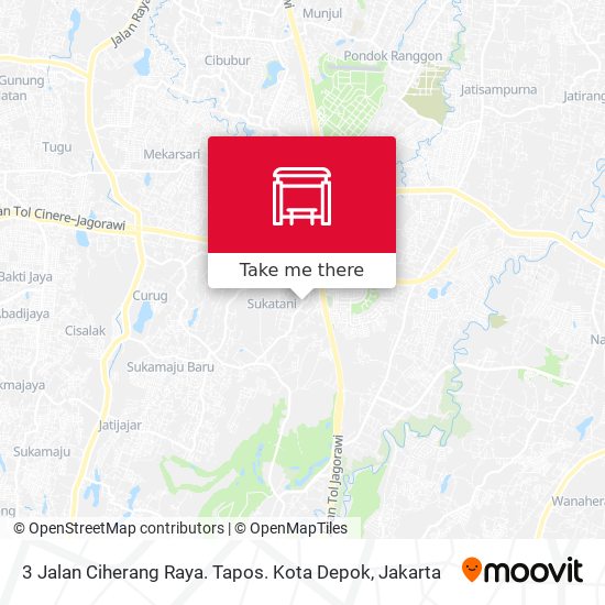 3 Jalan Ciherang Raya. Tapos. Kota Depok map
