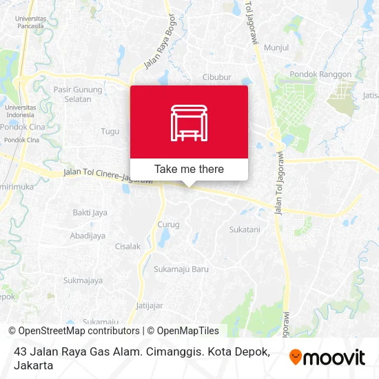 43 Jalan Raya Gas Alam. Cimanggis. Kota Depok map