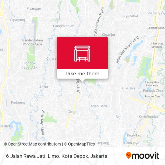 6 Jalan Rawa Jati. Limo. Kota Depok map