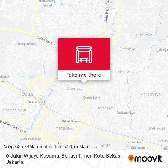 6 Jalan Wijaya Kusuma. Bekasi Timur. Kota Bekasi map