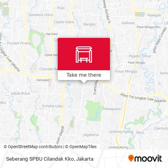 Seberang SPBU Cilandak Kko map