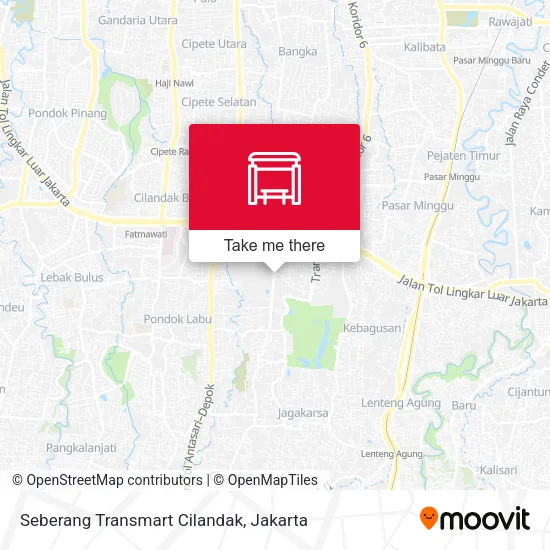 Seberang Transmart Cilandak map