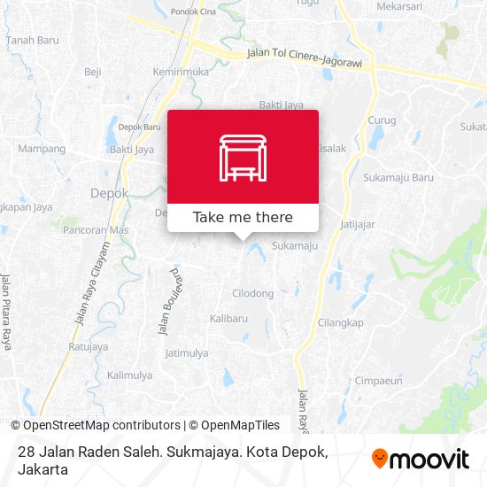 28 Jalan Raden Saleh. Sukmajaya. Kota Depok map