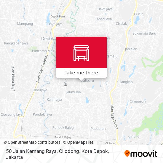 50 Jalan Kemang Raya. Cilodong. Kota Depok map