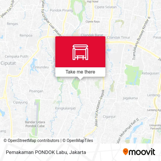 Pemakaman PONDOK Labu map