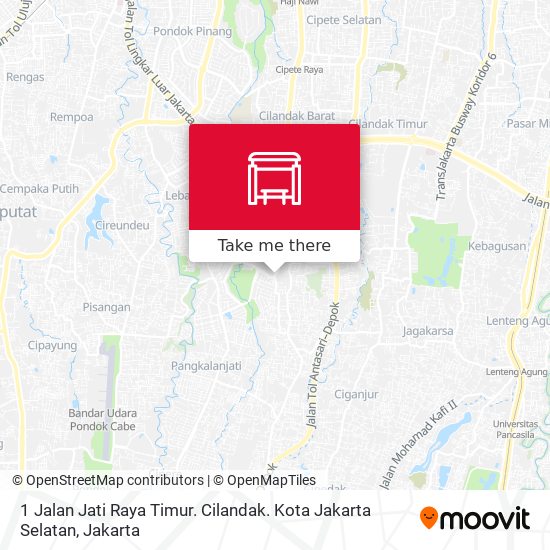 1 Jalan Jati Raya Timur. Cilandak. Kota Jakarta Selatan map