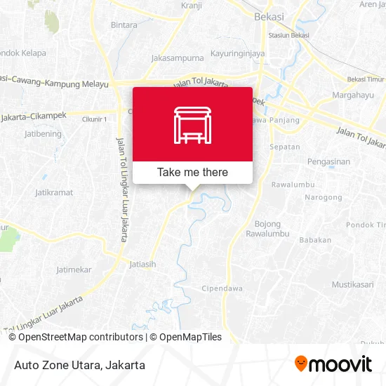 Auto Zone Utara map