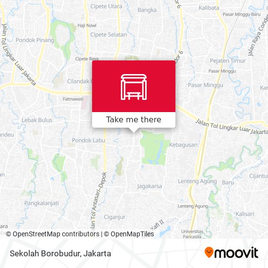 Sekolah Borobudur map