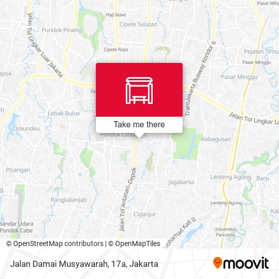 Jalan Damai Musyawarah, 17a map