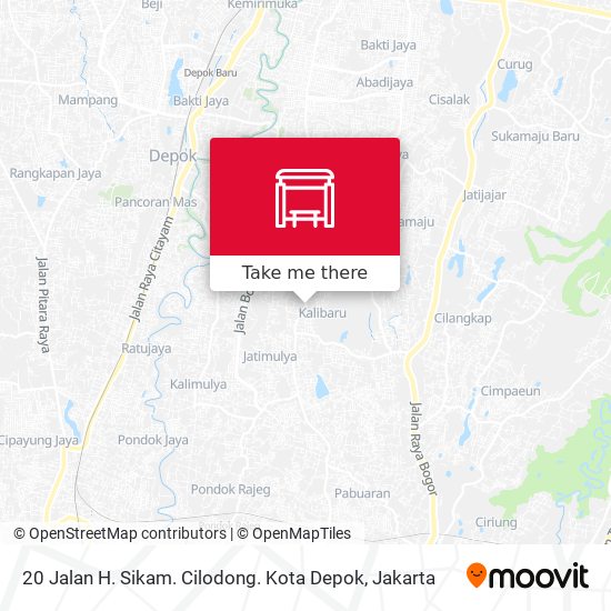 20 Jalan H. Sikam. Cilodong. Kota Depok map