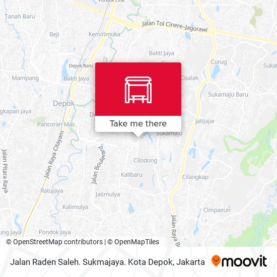 Jalan Raden Saleh. Sukmajaya. Kota Depok map