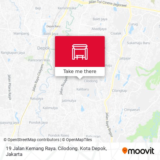 19 Jalan Kemang Raya. Cilodong. Kota Depok map