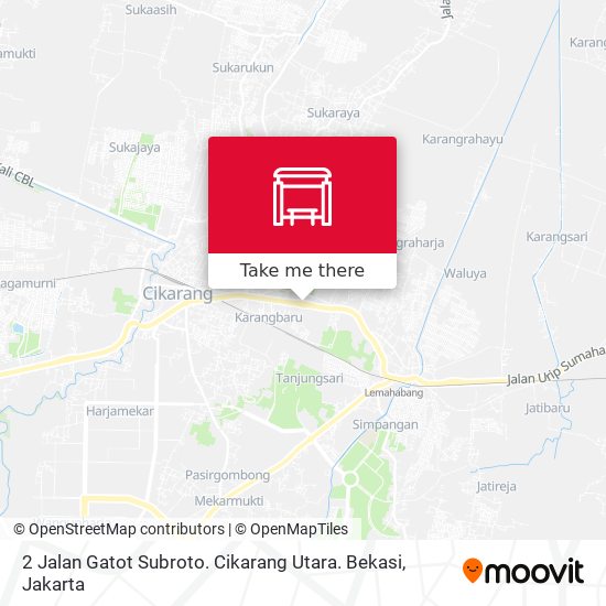 2 Jalan Gatot Subroto. Cikarang Utara. Bekasi map