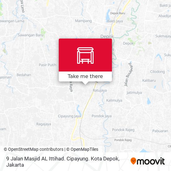 9 Jalan Masjid AL Ittihad. Cipayung. Kota Depok map