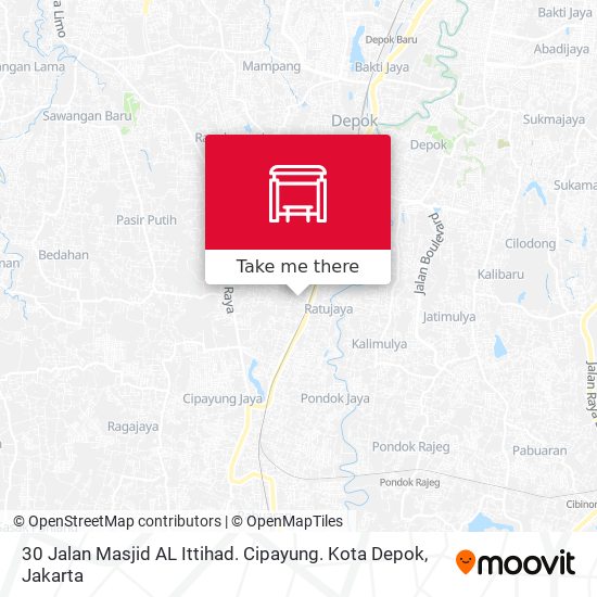 30 Jalan Masjid AL Ittihad. Cipayung. Kota Depok map