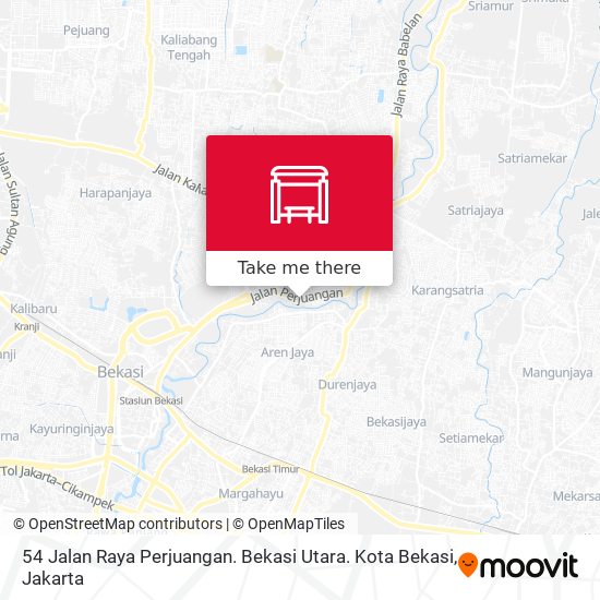 54 Jalan Raya Perjuangan. Bekasi Utara. Kota Bekasi map