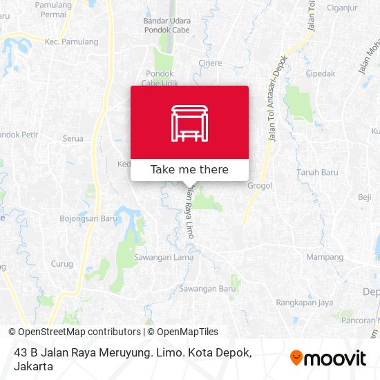 43 B Jalan Raya Meruyung. Limo. Kota Depok map