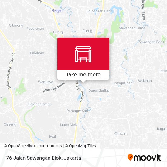 76 Jalan Sawangan Elok map