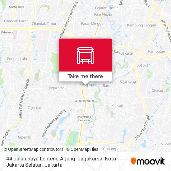 44 Jalan Raya Lenteng Agung. Jagakarsa. Kota Jakarta Selatan map