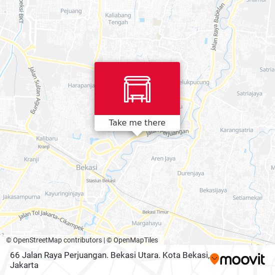 66 Jalan Raya Perjuangan. Bekasi Utara. Kota Bekasi map