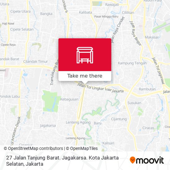 27 Jalan Tanjung Barat. Jagakarsa. Kota Jakarta Selatan map