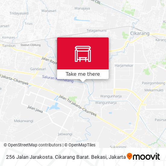 256 Jalan Jarakosta. Cikarang Barat. Bekasi map