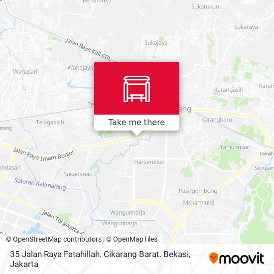 35 Jalan Raya Fatahillah. Cikarang Barat. Bekasi map