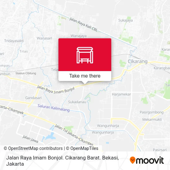 Jalan Raya Imam Bonjol. Cikarang Barat. Bekasi map