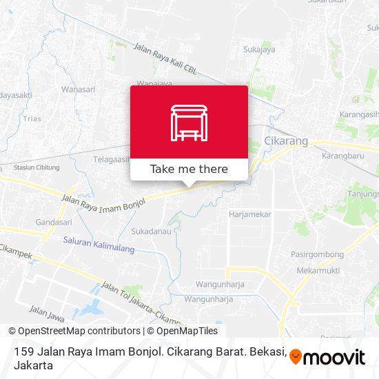 159 Jalan Raya Imam Bonjol. Cikarang Barat. Bekasi map
