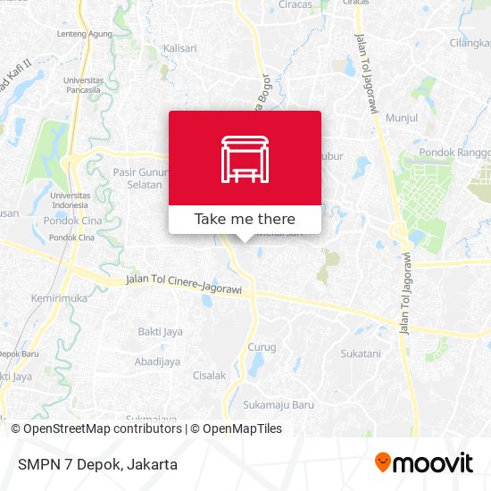 SMPN 7 Depok map