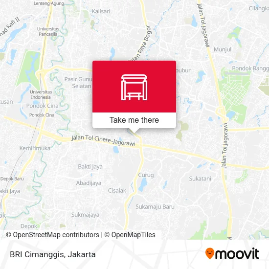 BRI Cimanggis map