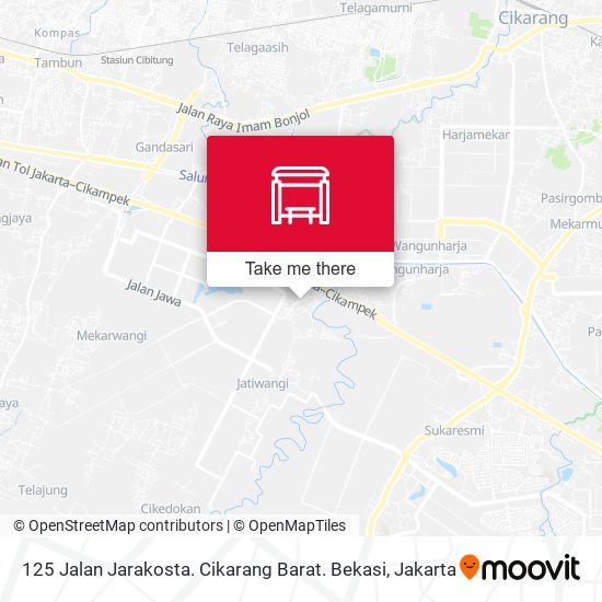 125 Jalan Jarakosta. Cikarang Barat. Bekasi map