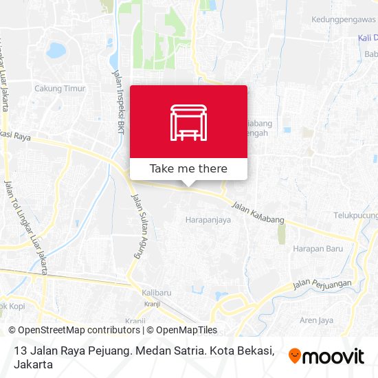 13 Jalan Raya Pejuang. Medan Satria. Kota Bekasi map